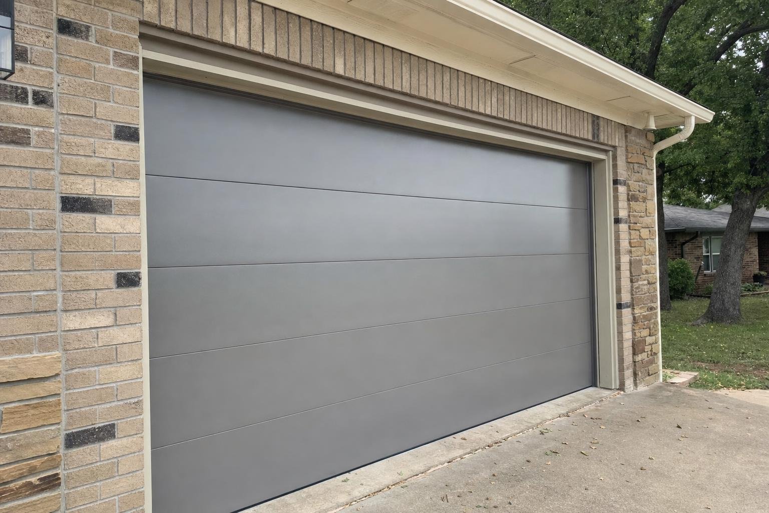 Example garage door panel replacement photo