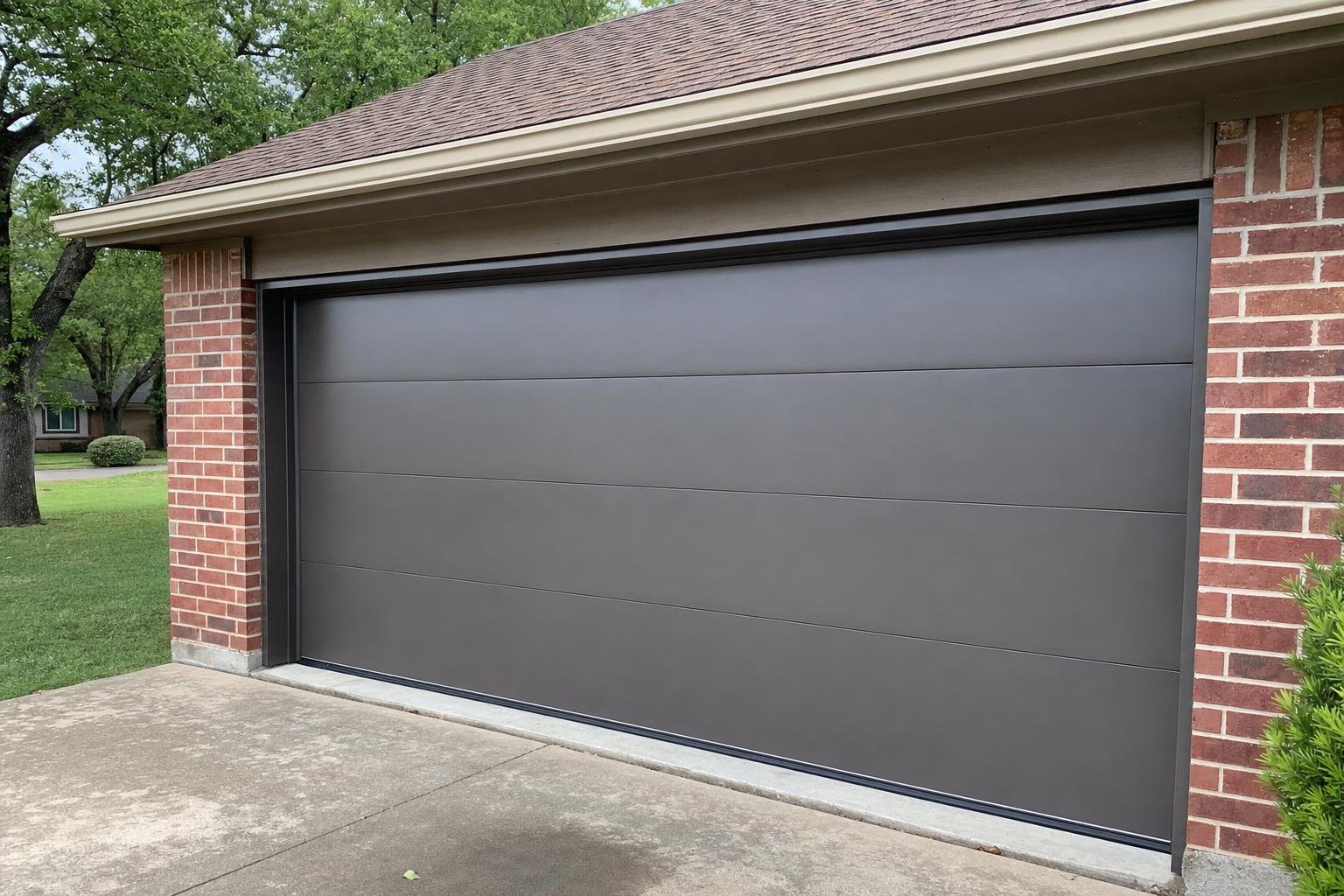 Illustrative image of garage door repair hiring guide work example