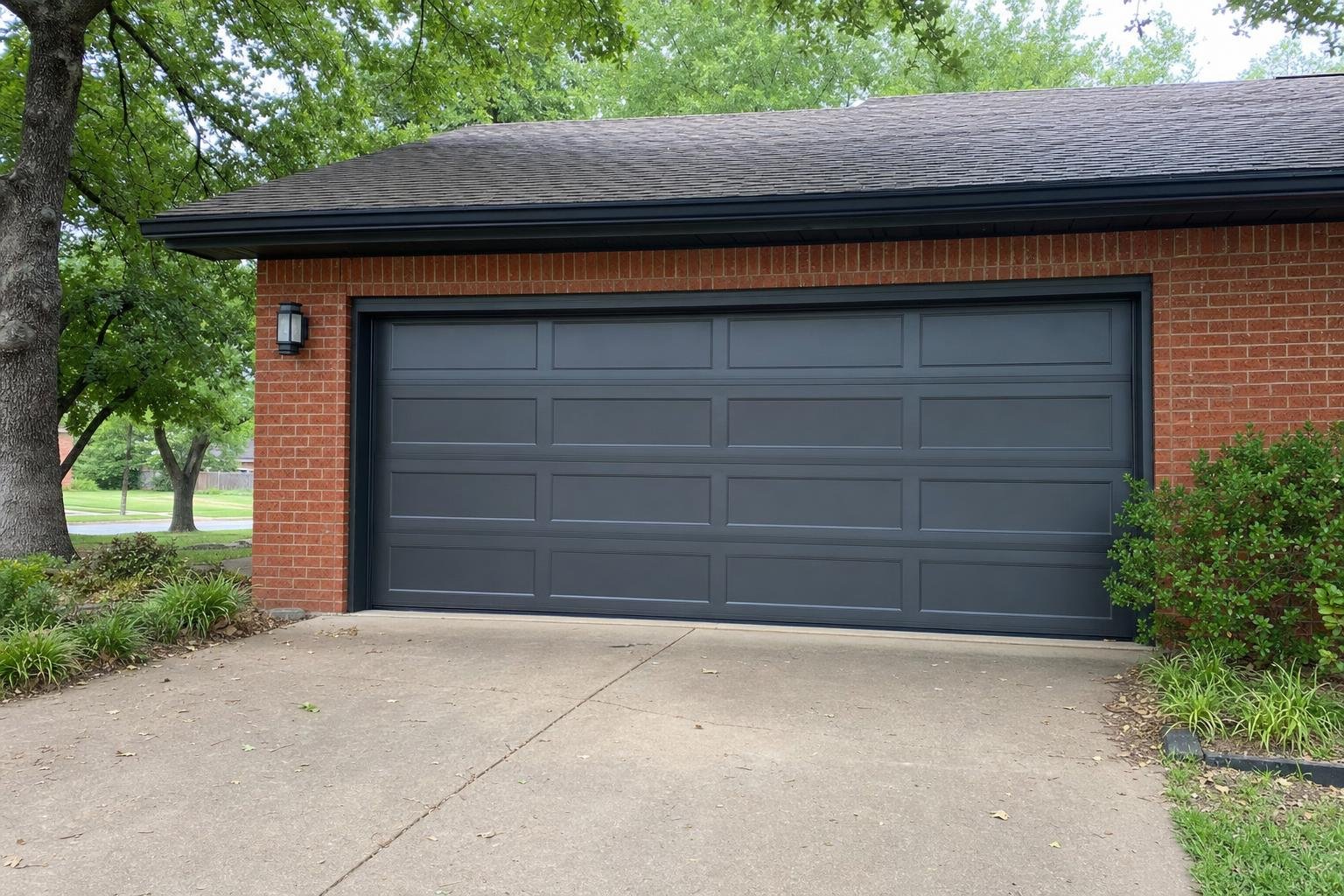Illustrative image of garage door repair hiring guide work